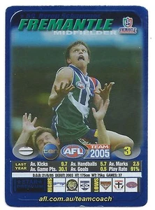 2005 Teamcoach Blue Star Premium Prize Card (59) Byron SCHAMMER Fremantle - Picture 1 of 1