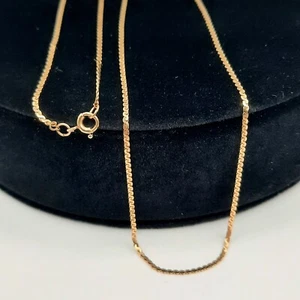 14k Serpentine Chain 17" Yellow Gold 2.1g Approximately 1.25mm - Picture 1 of 5