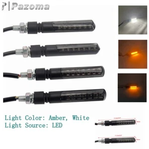 For Honda Yamaha Suzuki LED Turn Signal Blinker Light Sequential Indicator Lamp - Picture 1 of 8