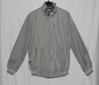 Nueva chaqueta Perry Ellis de aleación de acero para hombre talla grande alta cremallera completa polivinílica Foto 1 de 4
