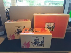 Set 3 scatole portaoggetti carte Lego City Fire - Foto 1 di 7