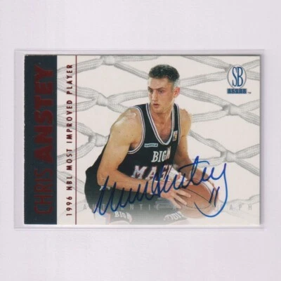 1997-98 Score Board Autographed Red Foil AUTO Chris Anstey RC Rookie - Image 1 of 4