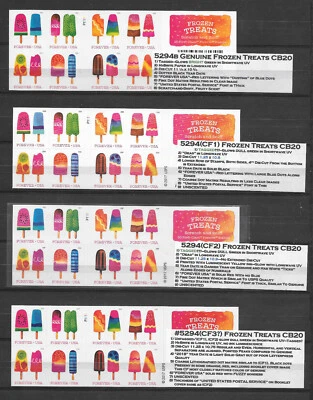 4 DIFFERENT FROZEN TREATS #5294b(CF)s CBs--All Three Listed + Regular Booklet - Image 1 of 4