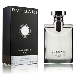 Bvlgari Pour Homme Soir Eau De Toilette EDT For Men's Spray 3.4 Oz/100ml - Picture 1 of 6
