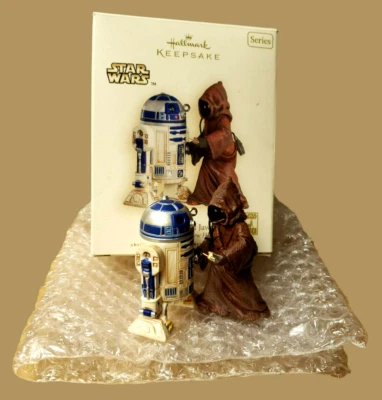 Hallmark Keepsake Ornament 2007 Star Wars: A New Hope Brown R2 - D2 y Jawa Foto 1 de 4