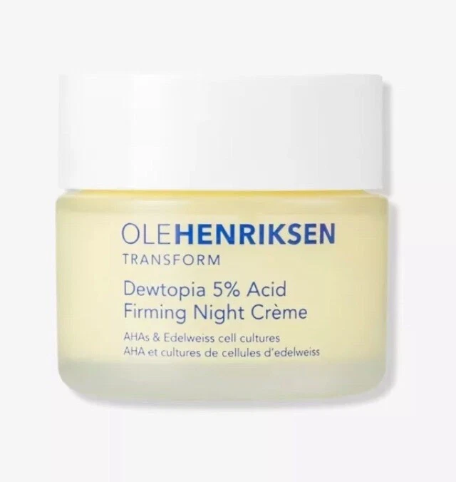 Ole Henriksen Dewtopia 5% 酸紧致晚霜 50 毫升 1.7 盎司全新无盒 — 第 1/1 张图片