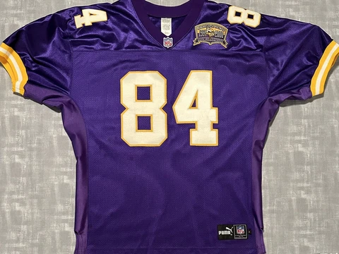 Authentic Vintage Puma NFL Minnesota Vikings Randy Moss Football Jersey Cover