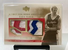 CHRIS KAMAN ROOKIE JUMBO PATCH /50 2003-04 UPPER DECK ULTIMATE COLLECTION CK-2P