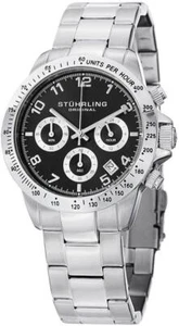 Reloj pulsera Stuhrling Concorso 665B 01 cronógrafo taquímetro fecha para hombre - Imagen 1 de 3