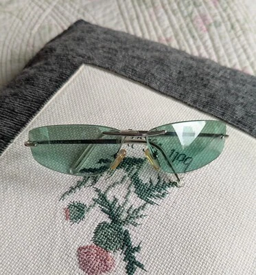 Vogue VO3337-S 323 52 Rimless Silver Sunglass FRAMES Italy  Luxottica  VTG - Image 1 of 4