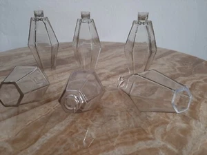 vetro ricambio modello poliedro venini in vetro fume con collo 12x6 testa 2 - Picture 1 of 11
