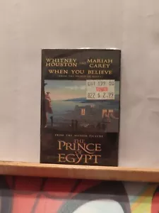 The Prince of Egypt Whitney Houston & Mariah Carey When You Believe Single Cass. - Imagen 1 de 4