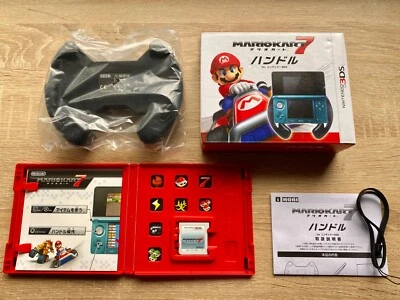 Nintendo 3DS Mario Kart 7 Game & Steering Wheel boxed w/ Manual Japanese Version - Image 1 of 4