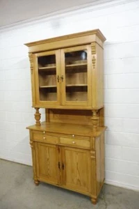 Gründerzeit Buffetschrank Küchenschrank Antiker Schrank Weichholz um 1890 Buffet - Bild 1 von 13