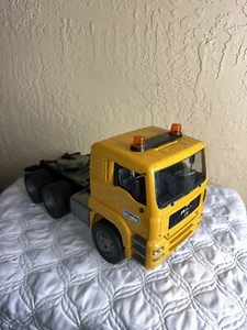 Bruder MAN Yellow Low Loader Semi Trailer Truck Flatbed Made In Germany - Picture 1 of 11