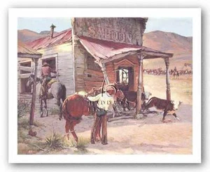 IMPRESIÓN ARTÍSTICA CABALLO Ghost Town Tom Ryan 20x16 Haddads - Imagen 1 de 1