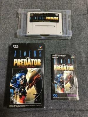 IGS 1993 Aliens vs Predator Nintendo Super Famicom SNES Used Japanese Retro Game - Image 1 of 4