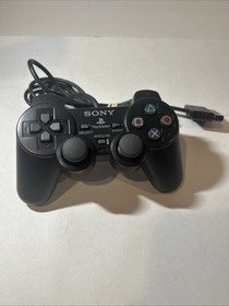 SCPH-10010 PS2 OEM Black Playstation 2 Dual Shock Controller Tested & Working🔥