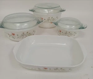 Pyrex Emily Spring Garden Casserole Dish & Pan Set Decorative Tableware Floral - Picture 1 of 9
