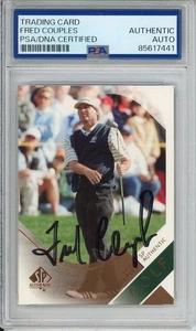 2003 UD SP AUTHENTIC GOLF FRED COUPLES SIGNED CARD PSA DNA COA AUTOGRAPH - Foto 1 di 2