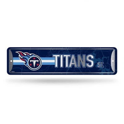 Letrero de calle de metal para decoración del hogar de los Tennessee Titans de la NFL (4" X 15") - Ideal para el hogar... Foto 1 de 4