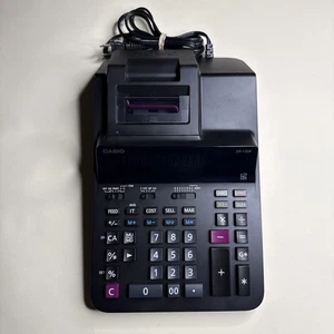Casio DR-120R Printing Calculator Black - Picture 1 of 7
