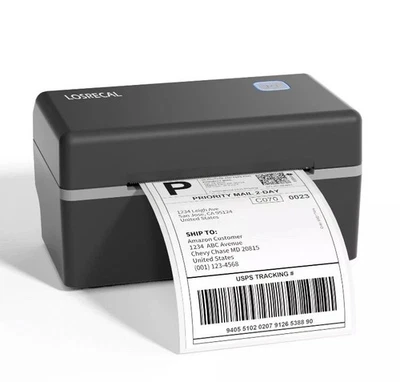 LOSRECAL 4x6 Thermal Shipping Label Printer USB, Black (LR-ITPP128U-BK-US) - Image 1 of 4