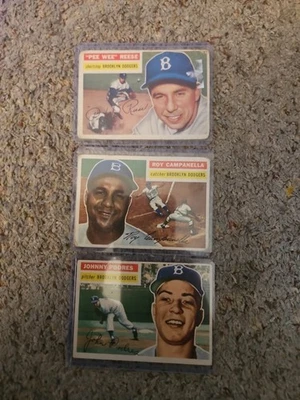 Lote de 3 tarjetas Topps 1956. Foto 1 de 4