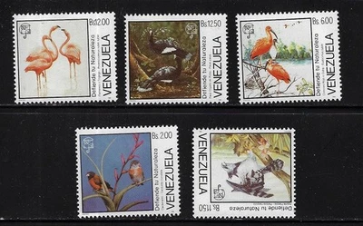 Venezuela: 1988; Scott 1416, complete set singles Fauna - birds, MNH EBV1701 - Image 1 of 2