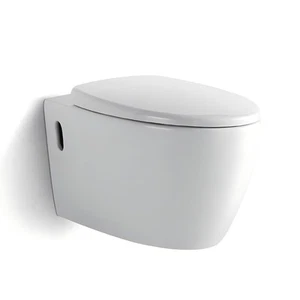 Hänge WC Toilette / abnehmbarer WC Sitz mit Softclose / Spülrandlos W0104 - Bild 1 von 3