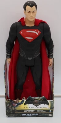 2016 Big-Figs Batman vs Superman Superman 19" Figure Black Suit Red eyes  - Image 1 of 4