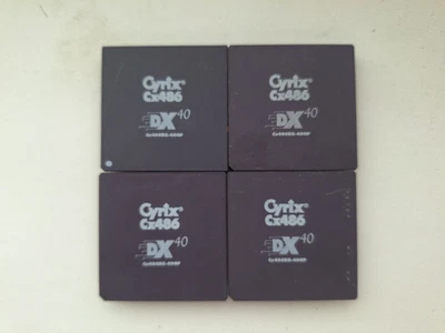 Cyrix Cx486DX-40GP Cyrix 486DX-40 uncommon 486 vintage CPU GOLD QTY:1 - Image 1 of 2