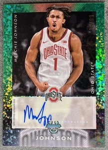 Meechie Johnson 2024-25 Bowman Best Iso Green Mini Diamond Refractor Auto /99 RC - Picture 1 of 2