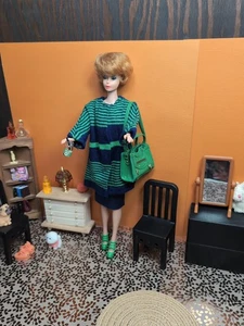 Vintage Barbie Clone Outfit - Cardigan, Pencil Skirt, Shoes, Mini Brand Purse + - Picture 1 of 22