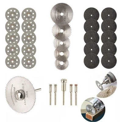 30PCS Cutting Wheel Set for Mini Drill Dremel Rotary Tool Accessories w/ Mandrel - Image 1 of 4