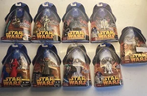 2005 Star Wars Rache der Sith Sammlung von 9 verschiedenen versiegelten Actionspielzeugen - Bild 1 von 10