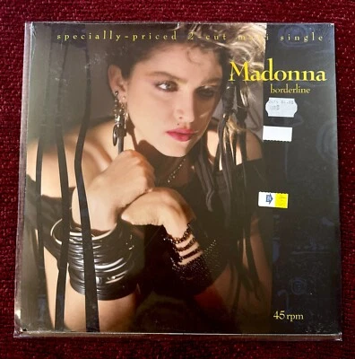 MADONNA SEALED ORIGINAL 1984  BORDERLINE  12" VINYL RECORD LP  PROMO PRICE TAG - Image 1 of 4