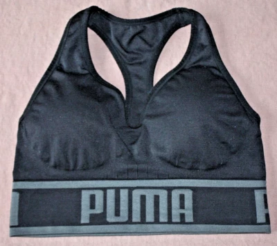 Sujetador deportivo Puma Activewear Entrenamiento Top Negro Gimnasio Correr Yoga L para mujer Foto 1 de 3