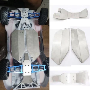 Metal Chassis Armor Axle Protector Skid Plate for 1/10 Traxxas Slash 4x4(4WD) RC - Picture 1 of 8