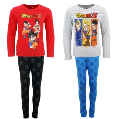 DRAGON BALL Z Anime Dragon Ball Goku Kinder langarm Schlafanzug Pyjama 116-152 Baumwolle