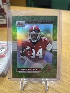 2023 Bowman University Alabama Amari Niblack verde luccicante/75. - Foto 1 di 2
