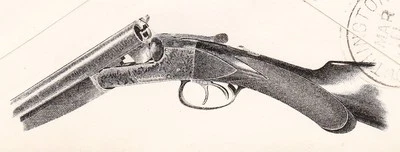 Hibbard Spencer Bartlett Hardware Metals SHOTGUN Gun Chicago Flag 1898 T Cover ñ - Image 1 of 4