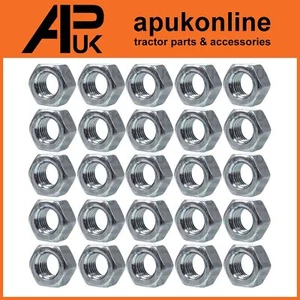 25x Hex Nuts 5/16'' UNF Hexagon Din 934 Grade 8 for Fordson Super Dexta Tractor - Picture 1 of 4