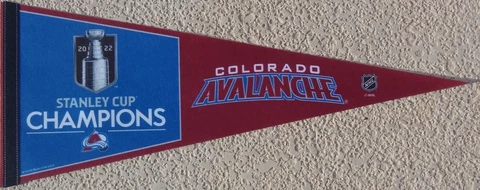 2022 Stanley Cup Champions Colorado Avalanche Team Pennant Cover