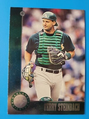 1996 Leaf Oakland Athletics Baseball Card #160 Terry Steinbach - Image 1 of 2