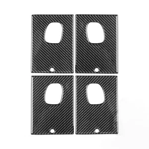 Guarnizione pannello telaio maniglia interna vera fibra di carbonio per Hummer H2 2003-2007 - Foto 1 di 7