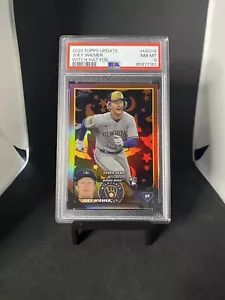 2023 Topps Update Joey Wiemer Rookie Card Witch Hat Foil SSP 2/5 PSA 8 - Picture 1 of 2