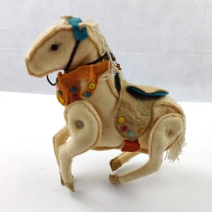 VTG Handmade Vintage Marionette String Felt & Buttons Horse Puppet Marionette  - Picture 1 of 9