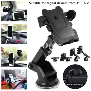 Windscreen Suction Car Phone Holder Universal Air Vent Mount Stand for iPhone 16 - Picture 1 of 11