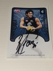 Herald Sun AFL 2009 firma auténtica SC2 Brendan Fevola - Carlton Blues/800 - Imagen 1 de 2